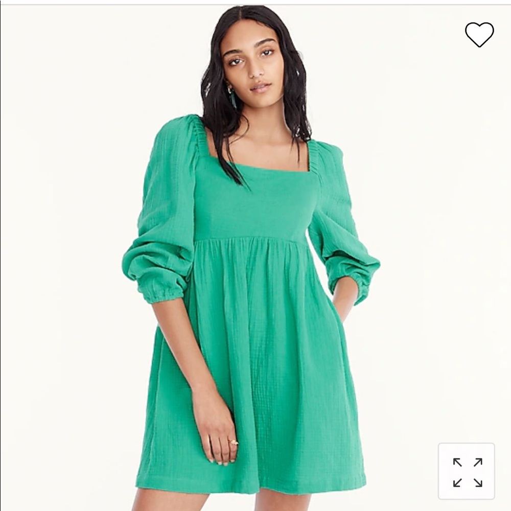 Jcrew squareneck soft gauze dress